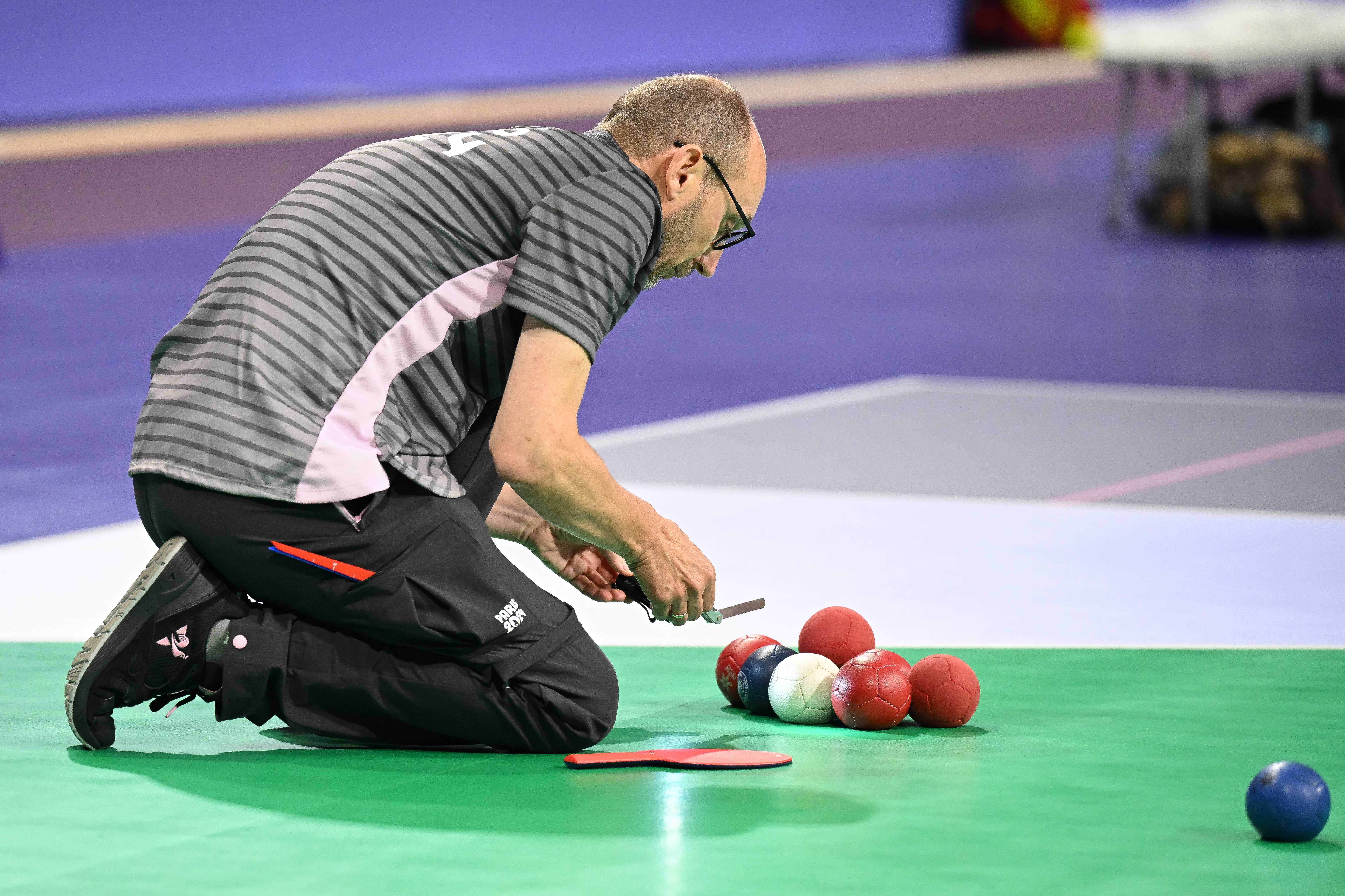 Ronny Van Assche tijdens de Paralympische Spelen in Parijs